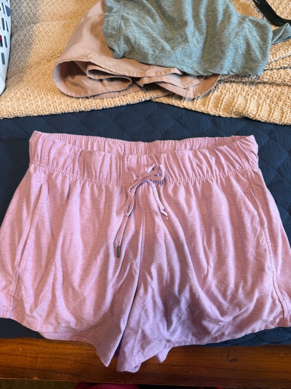 Women’s Pink Drawstring Lounge Shorts
